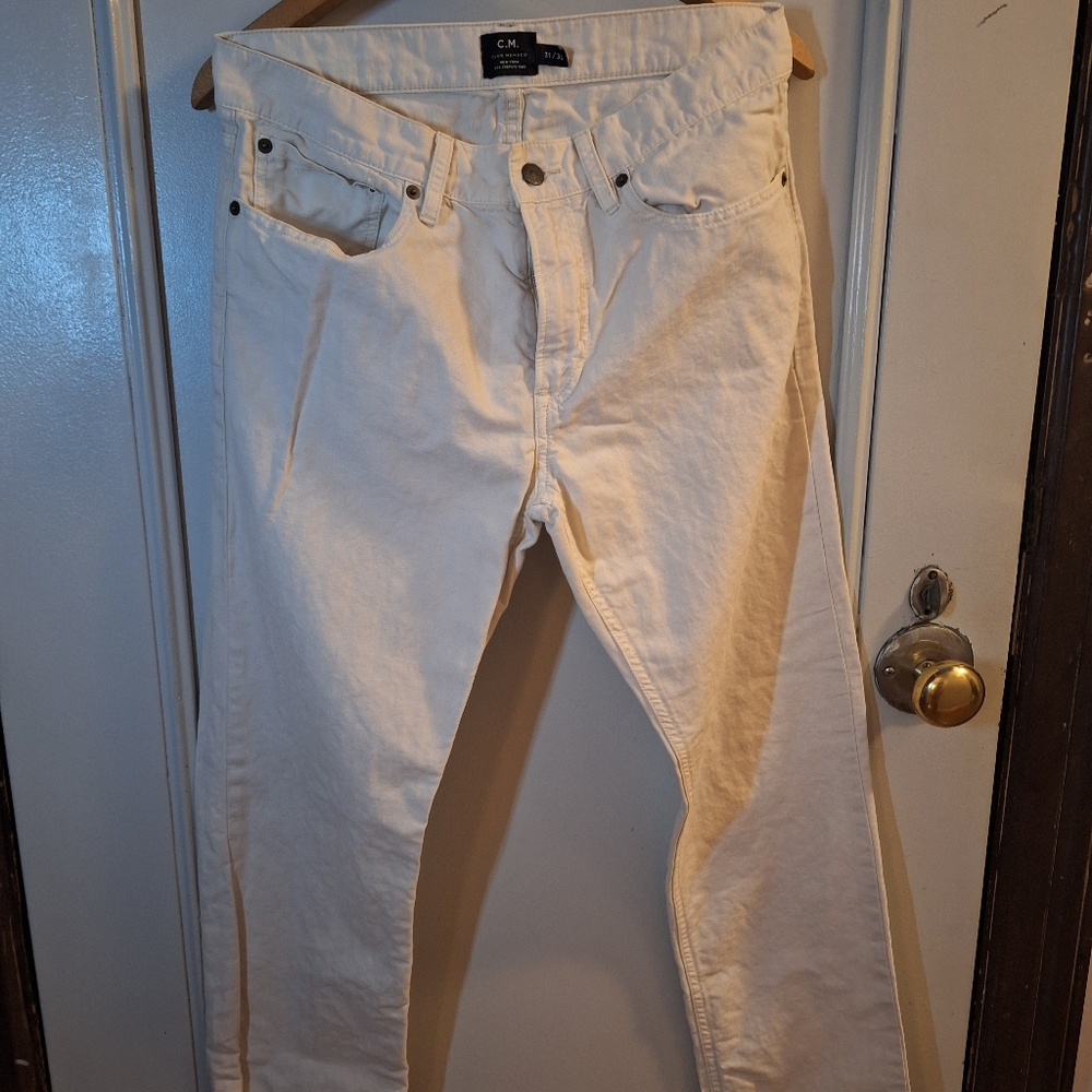 Club Monaco Mens White Jeans